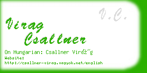 virag csallner business card